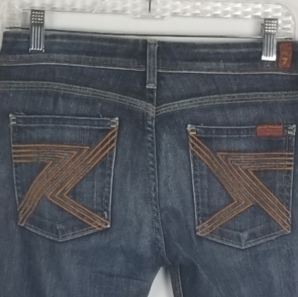 7 For All Mankind Cassie Dean Boot Cut Jeans - Picture 8 of 8